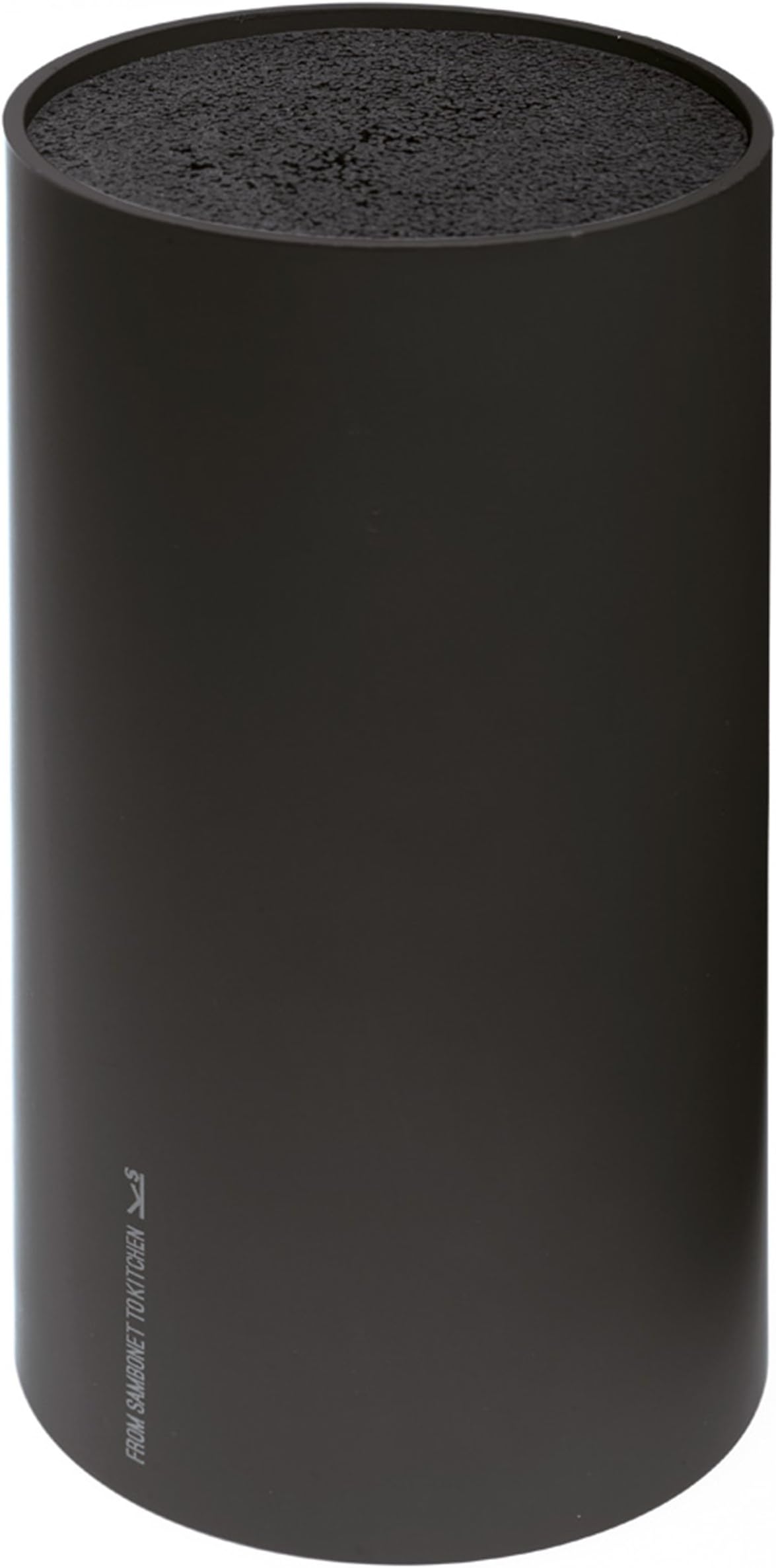 Sambonet 51590B04 12 O 'Clock Silicone Grey 22.5 cm Knife Block, 12 x 12 x 23.5 cm