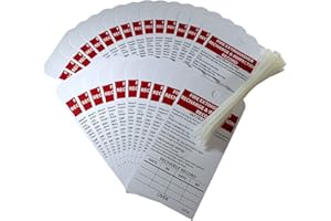 NMC RPT26 Fire Extinguisher Recharge & Inspection Record Tag, Unrippable Vinyl, Notice Inspection Tag, Black, Red, White