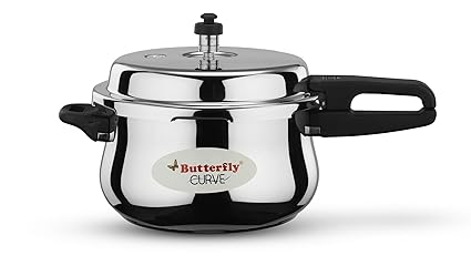 Butterfly Curve Stainless Steel Pressure Cooker, 5.5 Litre