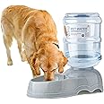 Water Dispenser Station for Large Dogs and Cats, 3 Gallon Gravity Automatic Feeder, Large Size Dog Drinking Fountain