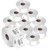 L LIKED 7500 Compatible DYMO 30332 Square Label 1" x 1" for QR Codes, Multipurpose Labels, Compatible with Zebra & DYMO 4XL (10 Rolls)