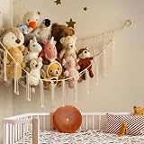 mirolam Teddy Hammock - Soft Plush Toy Storage for Kids Room Decor view 3
