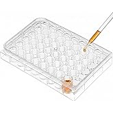 iplusmile 48 Holes Pill Filling Tool, Microcentrifuge Tube Rack, Well Cell Culture Plate Serving Tray for Lab Equipment (Holes Dia: 1.1cm/ 0.4in)