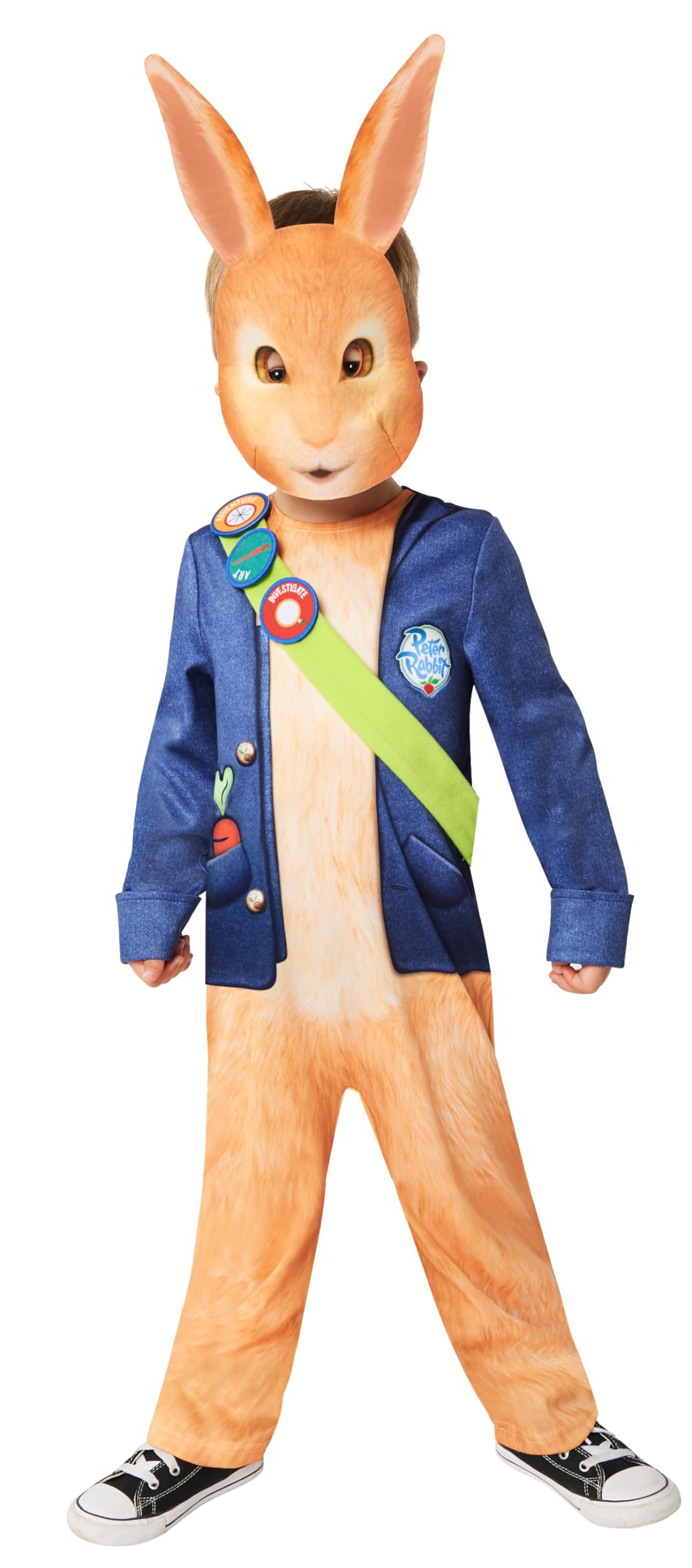 Amscan 9916769 - Kids Official Peter Rabbit TV World Book Day Fancy Dress Costume Age: 4-6 Yrs