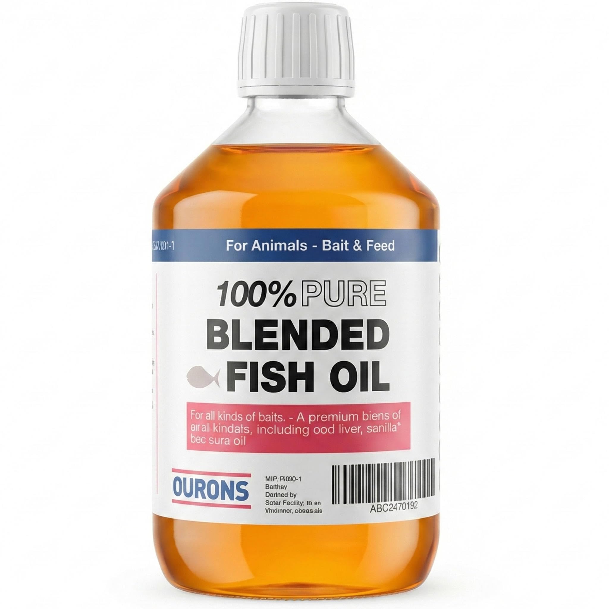OURONS 500ml Blended Pure Fish Oil for All Year Round Fishing Baits