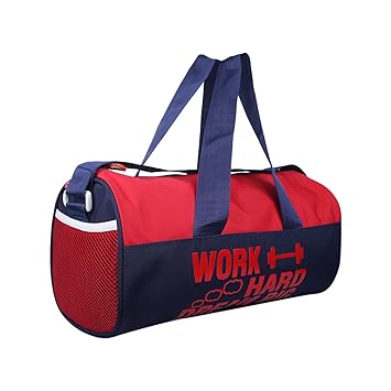 Trendway Polyester 11L Gym/Sports Duffle Bag (WHDB-2) for Men & Women (Red-Navy Blue)