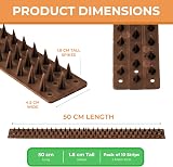EarlyGrow Fence Wall Spikes 30-Pack Brown Made in UK Anti-Climb Deterrent view 2