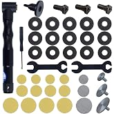 CTISMICE 90 Degree Flexible Shaft Rotary Tool Handpiece Black | 41pcs Right Angle Flexible Shaft Handle Attachment Set Compatible with Hanging Grinder, Bench Polisher, Electric Drill