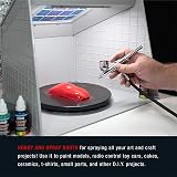 Fengda BD-515 Portable Airbrush Spray Booth with LED Lights Turntable 220V view 5