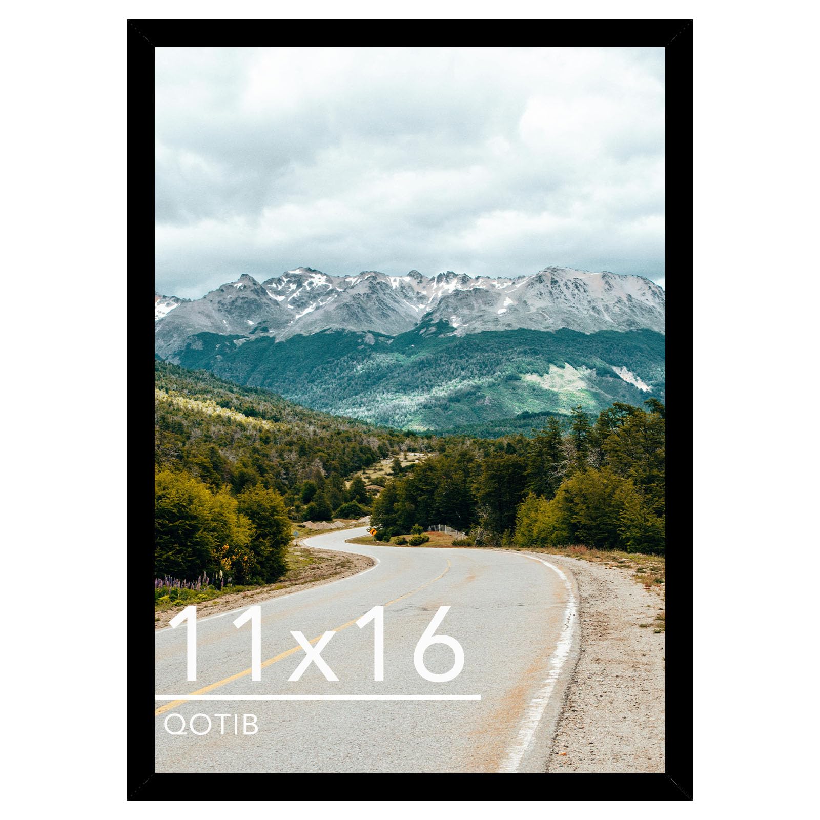 QOTIB 11x16 Picture Frame Black for Wall
