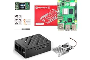 RasTech Raspberry Pi 5 16GB Kit with Active Cooler, Pi5 16GB Board, Pi5 ABS Case and Screwdriver Included