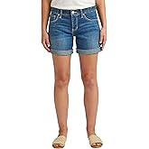 Jag Jeans Womens Alex Mid Rise Boyfriend Short