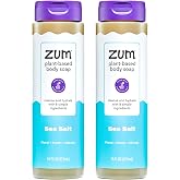 Zum Body Soap - Sea Salt, 16 fl oz (2 Pack) | Cleanses and refreshes skin daily with a plant-based, essential oil-infused body wash