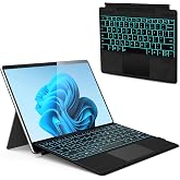 Surface Pro Keyboard for Microsoft Surface Pro 11/10/9/8/X 13 inch | Bluetooth 7 Color Backlit Type Cover, Wireless Ultra-Slim Portable Magnetic Keyboard, Pen Holder, Trackpad, USB-C Recharge