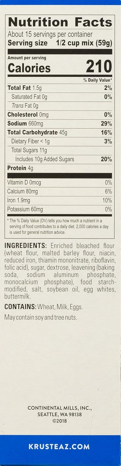 Amazon Com Krusteaz Complete Pancake Mix Buttermilk 32 Oz Grocery Gourmet Food