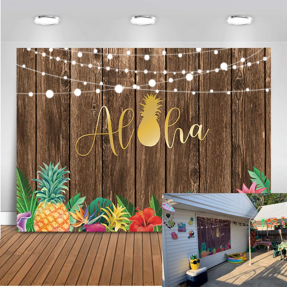 Buy Moca Luau Backdrop 7x5ft Vinyl Tropical Party Hawaiian Birthday ...