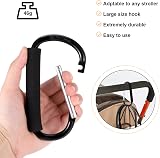 Fuyamp 2 Pack Buggy Clips Stroller Carabiner 6.3” Universal Large Hook view 5