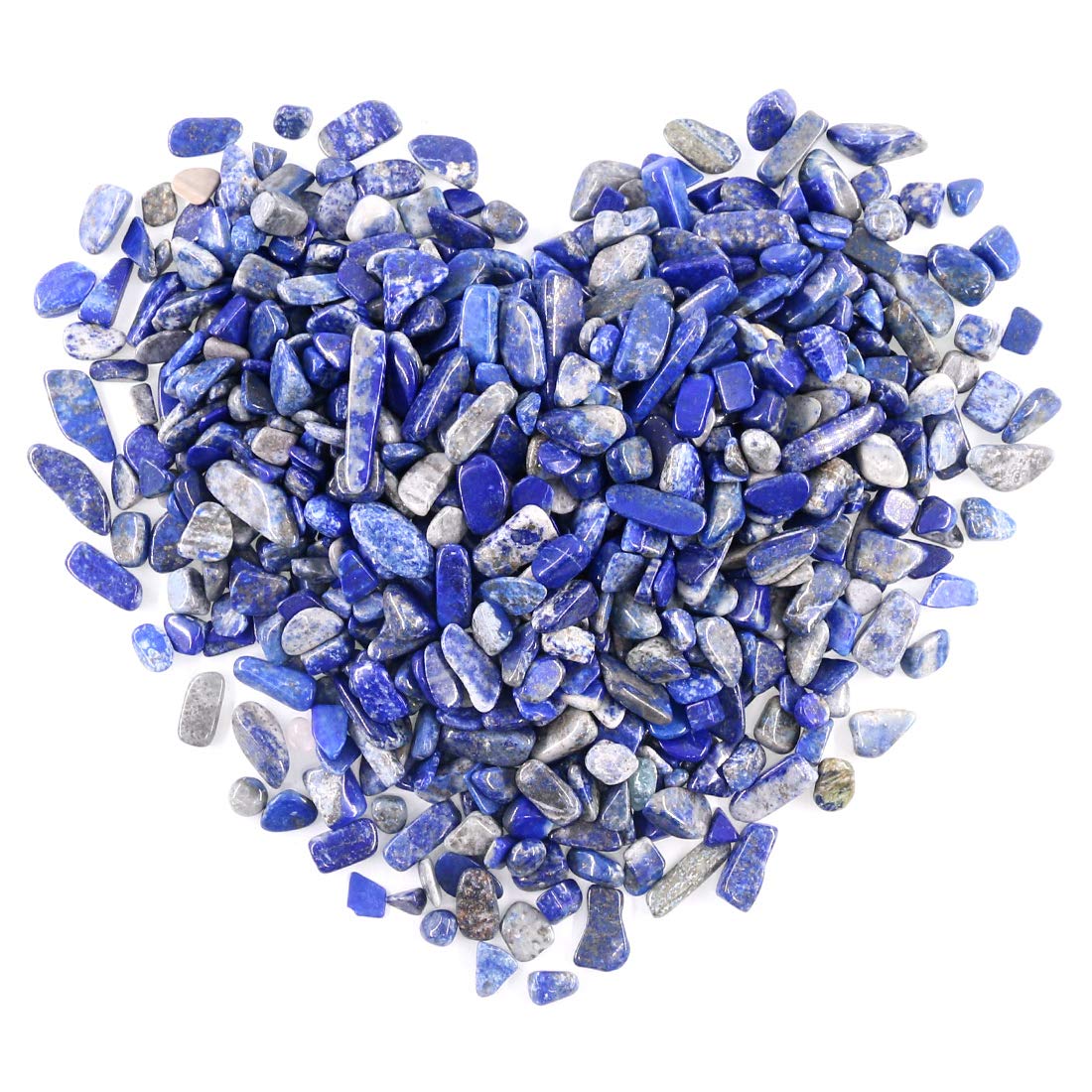 Swpeet 1 Pound Lapis Lazuli Small Tumbled Chips Stone Gemstone Chips Crushed Pieces Irregular Shaped Stones Crystal Chips Stone Perfect for Jewelry Making Home Decoration