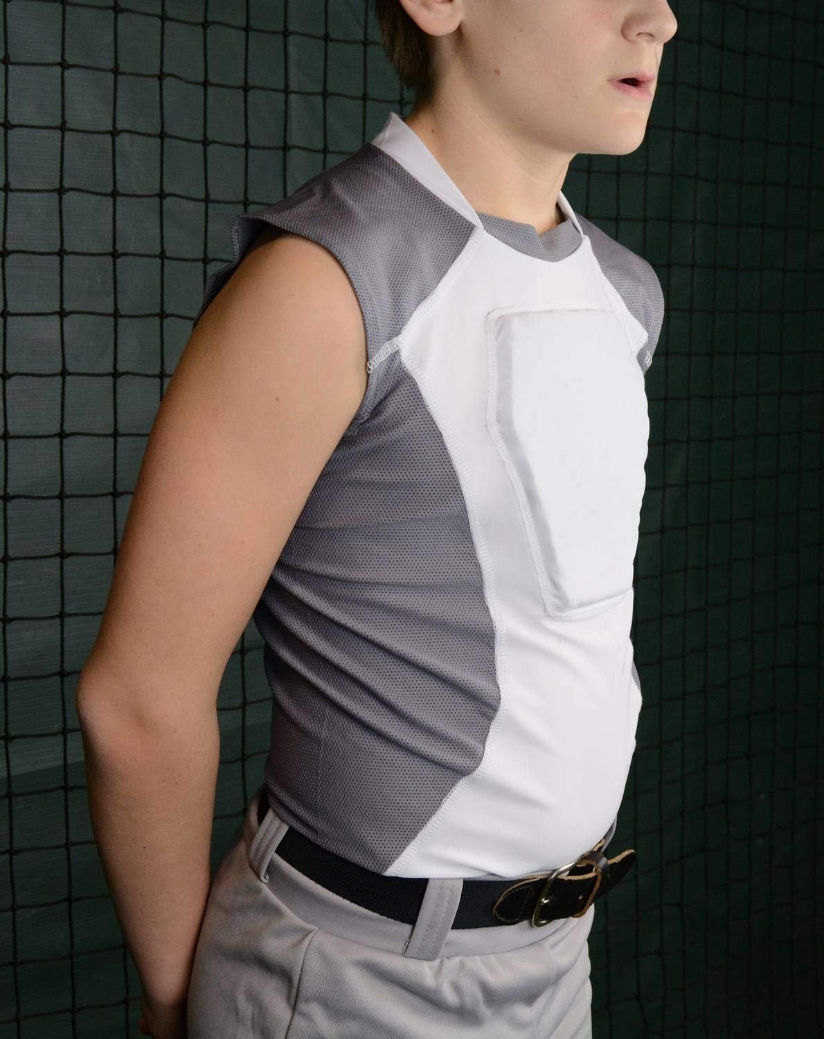 Sports Unlimited Diamond Shield Youth Baseball Sternum Guard Shirt : Sports & Outdoors