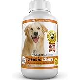Amazing Turmeric for Dogs Curcumin Pet Antioxidant, Eliminates Joint Pain Inflammation, 120 Chews