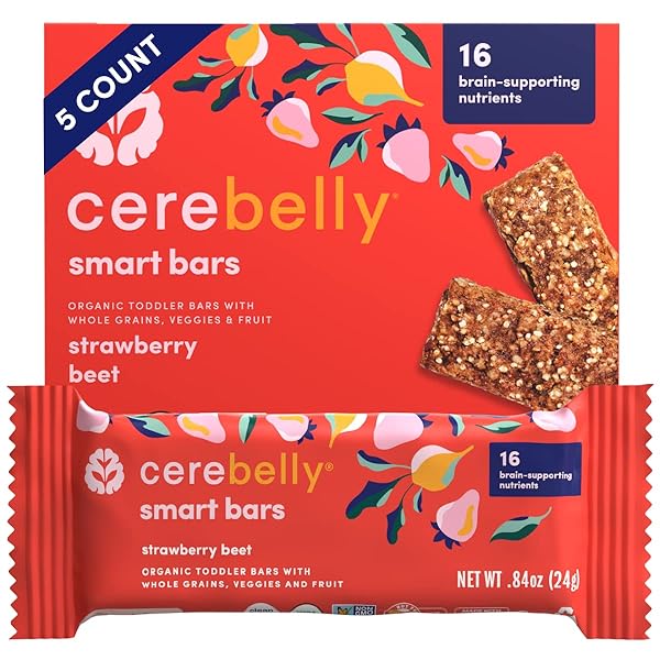 CEREBELLY ORGANIC BABY FOOD POUCHES – ORGANIC VEGGIE PUREES FOR TODDLERS | NO ADDED SUGAR, FIBER, NON-GMO | BLENDED TODDLER FOOD | 4OZ BPA-FREE BABY FOOD | CARROT CHICKPEA