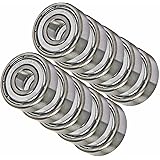 10 Shielded Bearing R12ZZ 3/4 x 1 5/8 x 7/16 inch Ball Bearings
