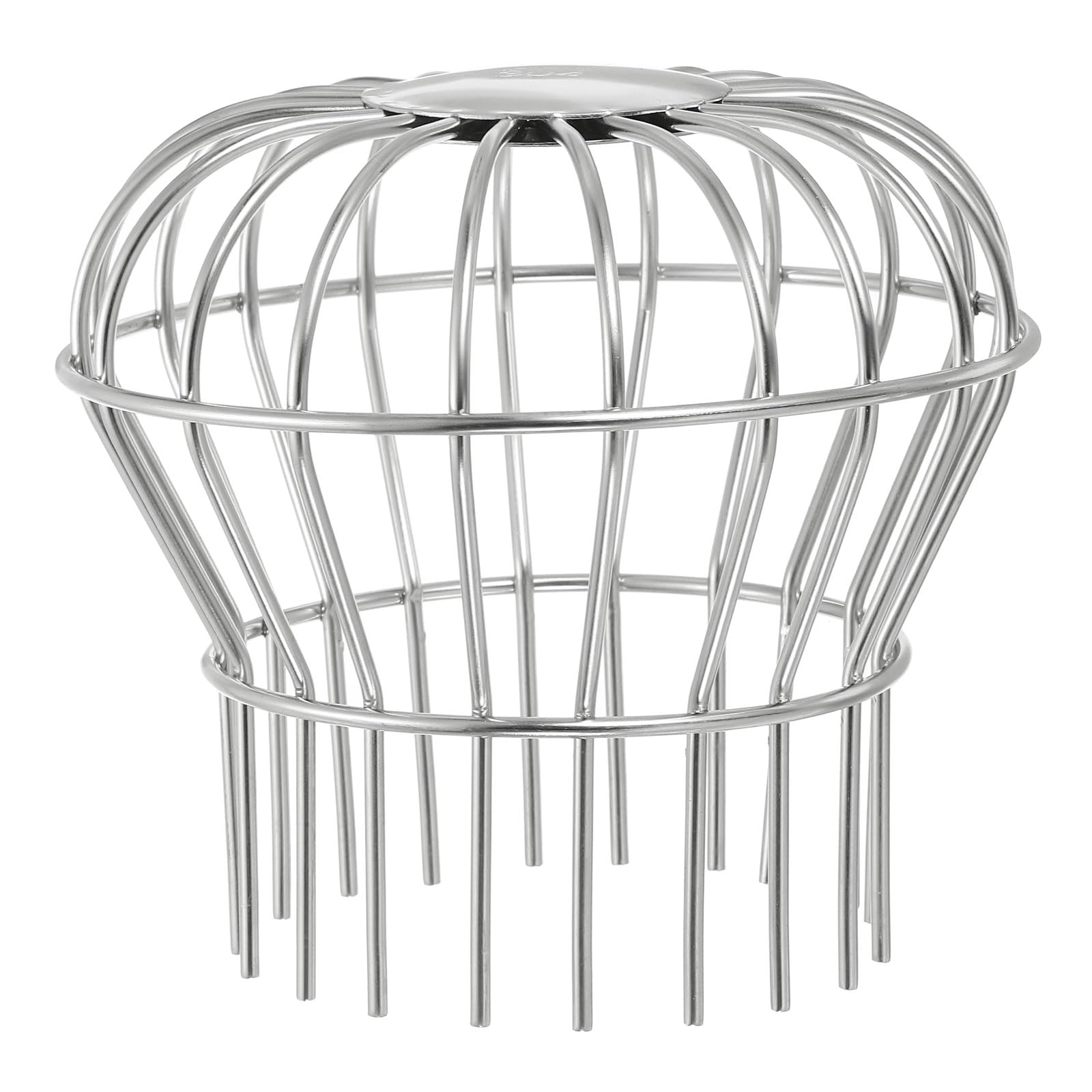 PATIKIL Gutter Guard, 304 Stainless Steel Down Pipe Strainer, Anti-Blocking Line Cap Drain Cover Downspout Protector for Blockage Leaves Debris, 4 Inch