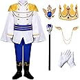 RuuYiicoco Boys Prince Charming Costume Cosplay Dress-Up Medieval Royal King Outfits for Kids