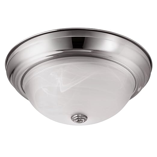 Lb72127 Led Flush Mount Dome Ceiling Fixture Antique Brushed