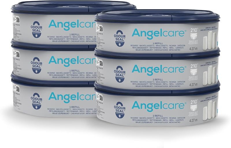 Angelcare Octagonal Refill 6 Pack for Classic XL Nappy Bin