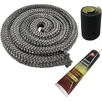 Amazon.com: Wood Stove Gasket, 1 Wood Stove Door Gasket Kit, Gasket Rope  Replacement for Stove or Fireplace Doors, Grey Color Fiberglass Gasket :  Home u0026 Kitchen