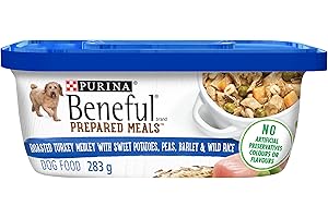 Beneful Prepared Meals Wet Dog Food, Roasted Turkey Medley - 283 g Tub (8 Pack)