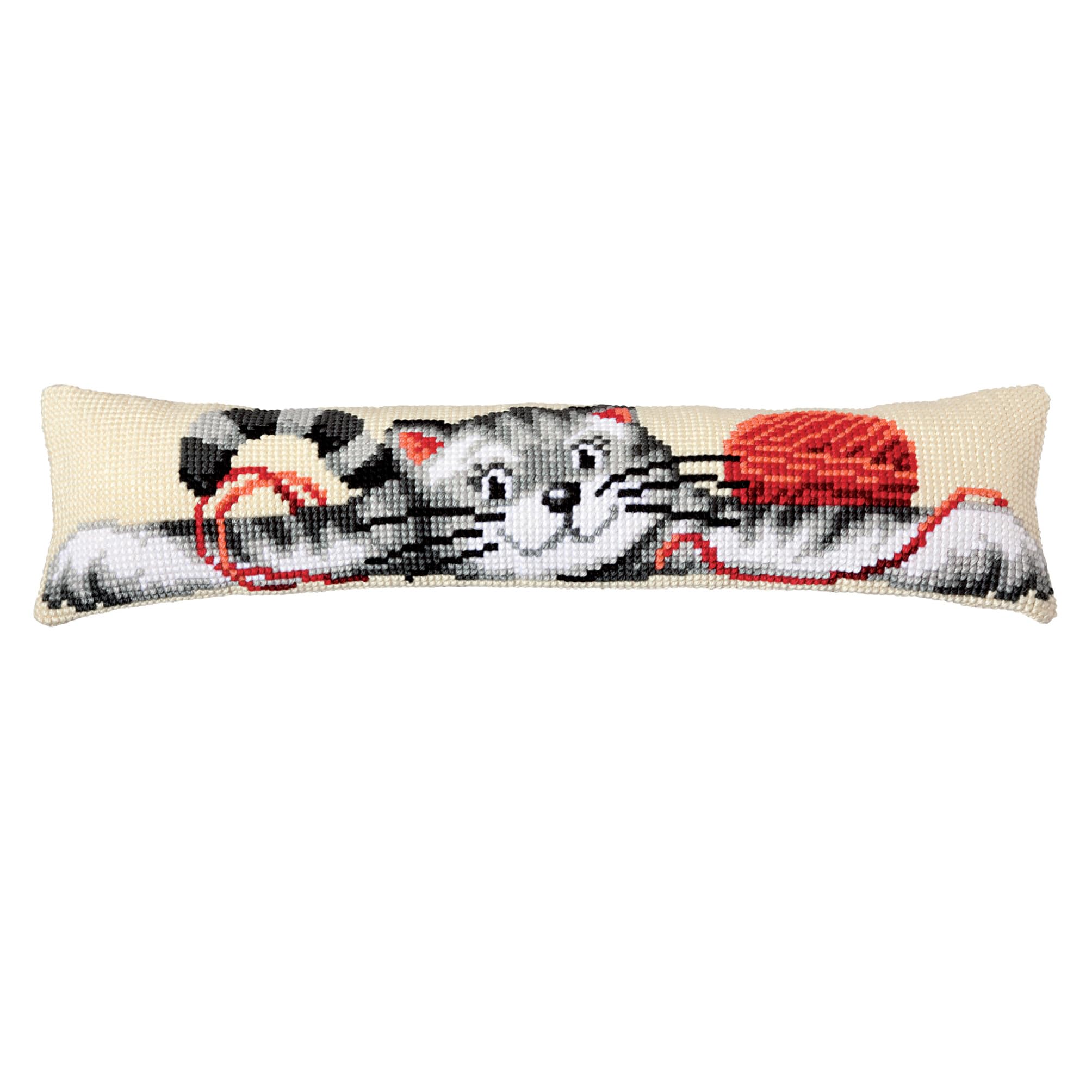 Vervaco Draught Excluder Playful Cat Cross Stitch Kit, Multi-Colour