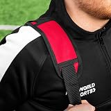 FORZA Premier Ball Carry Bag 12 Ball Capacity Red | Heavy Duty Equipment Holdall view 9