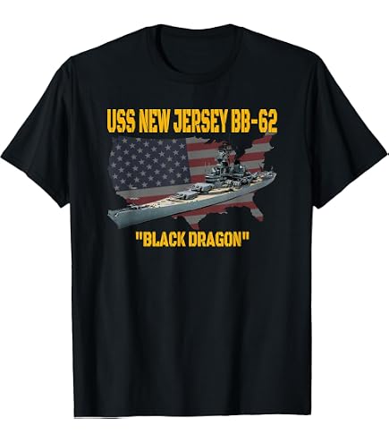 Amazon.com: USS New Jersey BB-62 T-Shirt T-Shirt : Clothing, Shoes