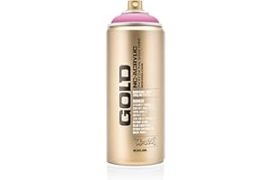 Montana Cans Montana GOLD 400 ml Color, Shock Pink Light Spray Paint,MXG-S4000, 13.5 Fl Oz (Pack of 1)
