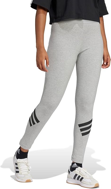 Damen FUTURE ICONS THREE STRIPES LEGGING, medium grey heather, XL — photo 6 sur 6