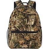 AXWXHSO Camouflage Hunting Tree Backpacks Laptop Bookbag Computer Bag Hiking Travel Daypack for Women Men