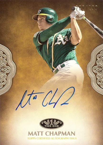 matt chapman autographed baseball