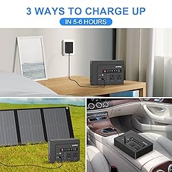 Powkey Portable Power Station 200W, 146Wh Portable
