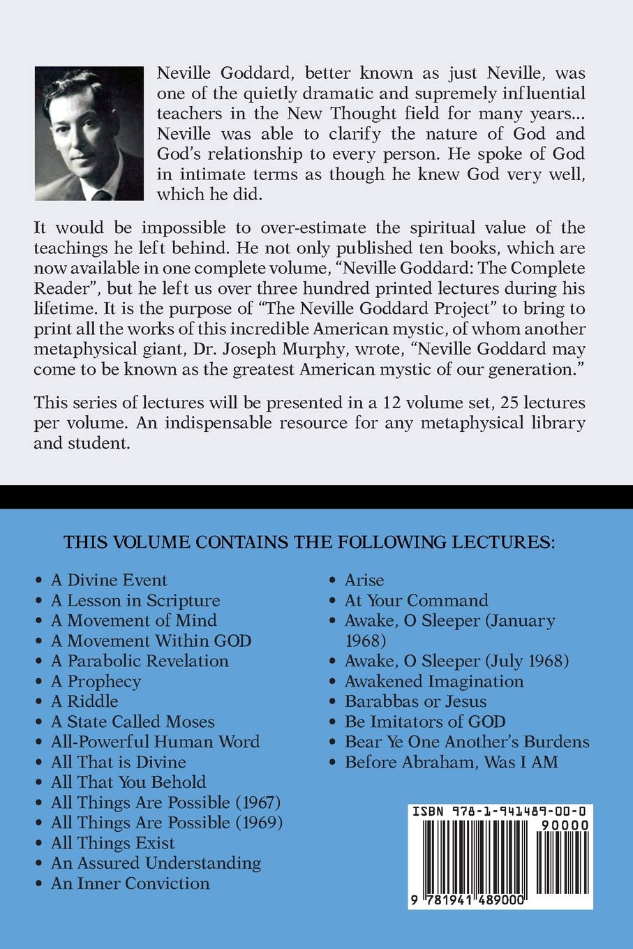 Neville Goddard Lecture Series Volume I A Gnostic Audio - 
