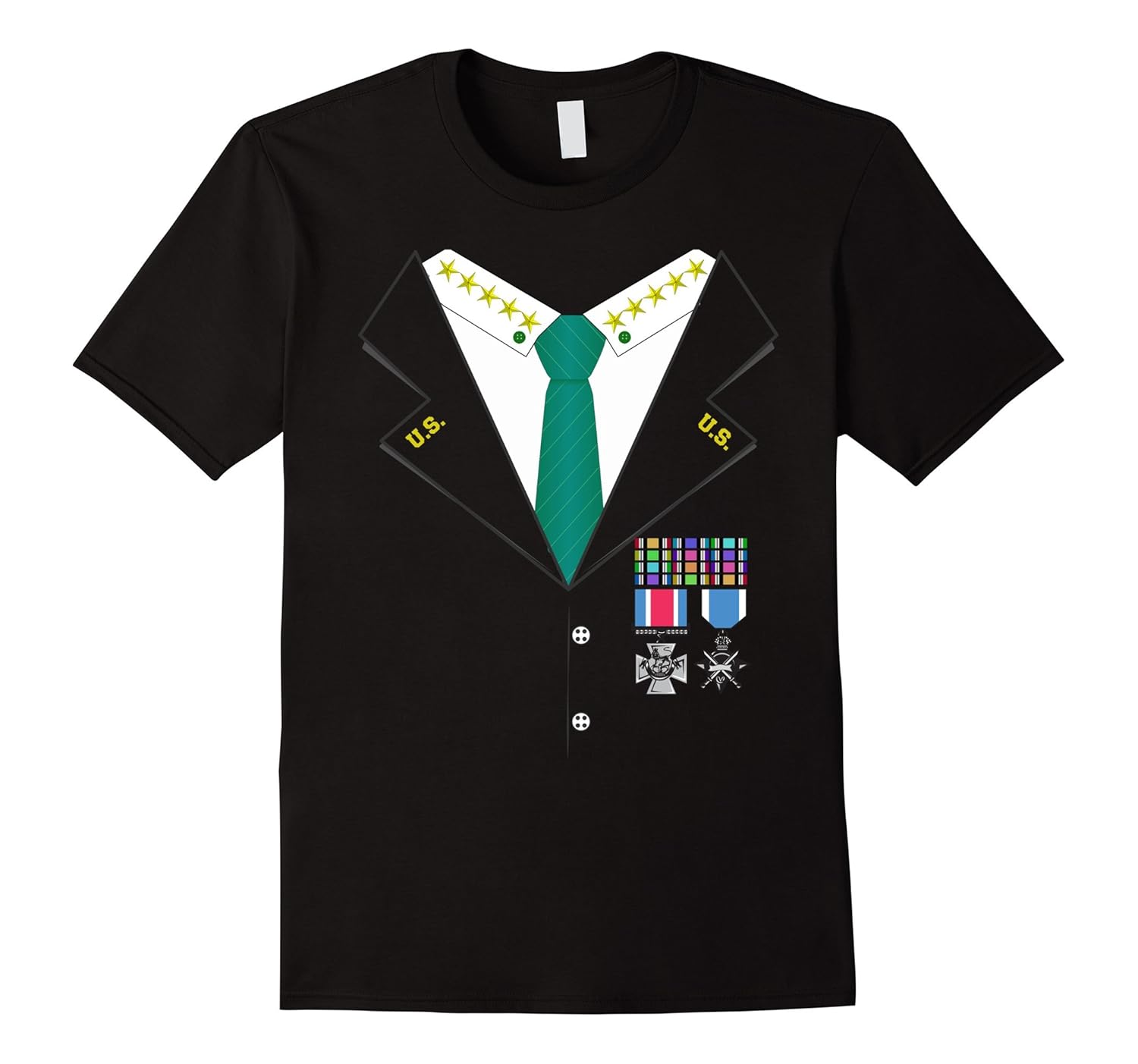 Military 5 Star General Halloween Costume T-shirt