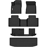 Binmotor-Floor Mats & Cargo Liner for Mitsubishi Outlander 2022-2024 2025 SE,SEL,ES,SE, Launch Edition,Platinum Edition (Excludes PHEV and Sport Versions), All Weather Outlander Accessories