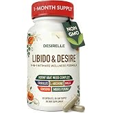 Enyvia Libido Support for Women Fast Acting - Hornygoatweed Women Non-GMO | Saw Palmetto and Maca Root - Desire & Intimacy Su