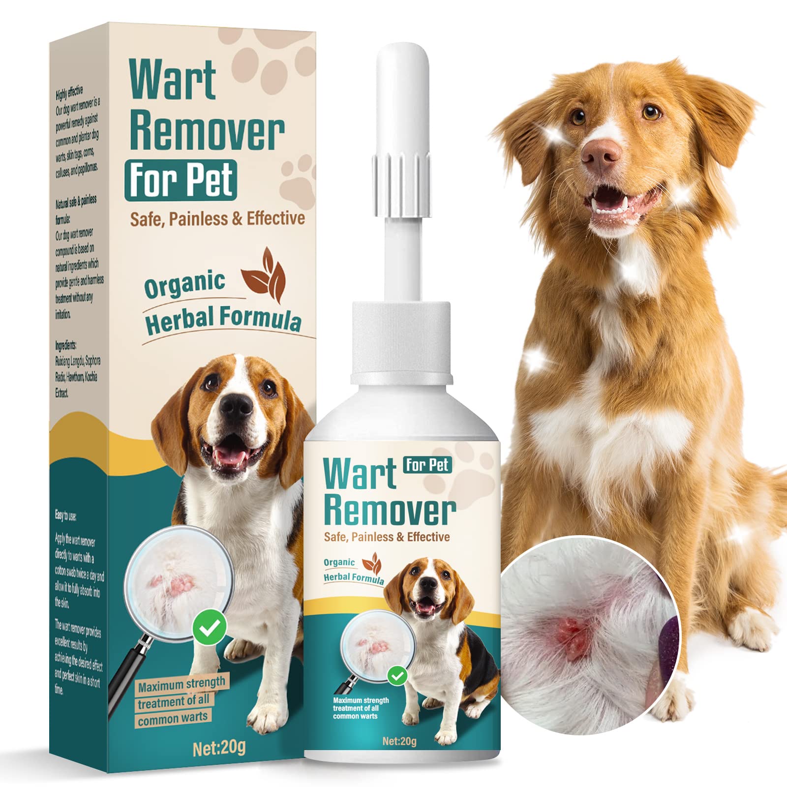 NHZ Dog Skin Tag Remover, Dog Wart Remover, Pets Skin Tag Removal