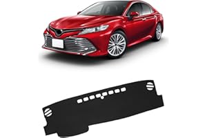FIILINES Dash Cover for Toyota Camry 2018-2024 (No HUD), Camry Accessories Dashboard Cover Mat No Glare Sunshade Anti-Slip Pad Protector Black