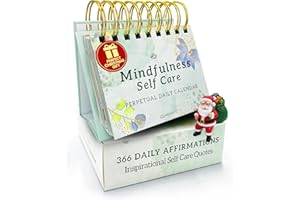 MESMOS Inspirational Gifts for Women, Teacher Appreciation Gifts for Women, Perpetual Calendar with 366 Daily Affirmations, Mindfulness Self Care Gifts, Cute Office Desk Accessories, Office Decorations