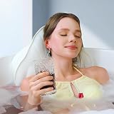 Poemland Luxury Bath Pillow Mat & Cushion - Full Body Spa Relaxation White view 2