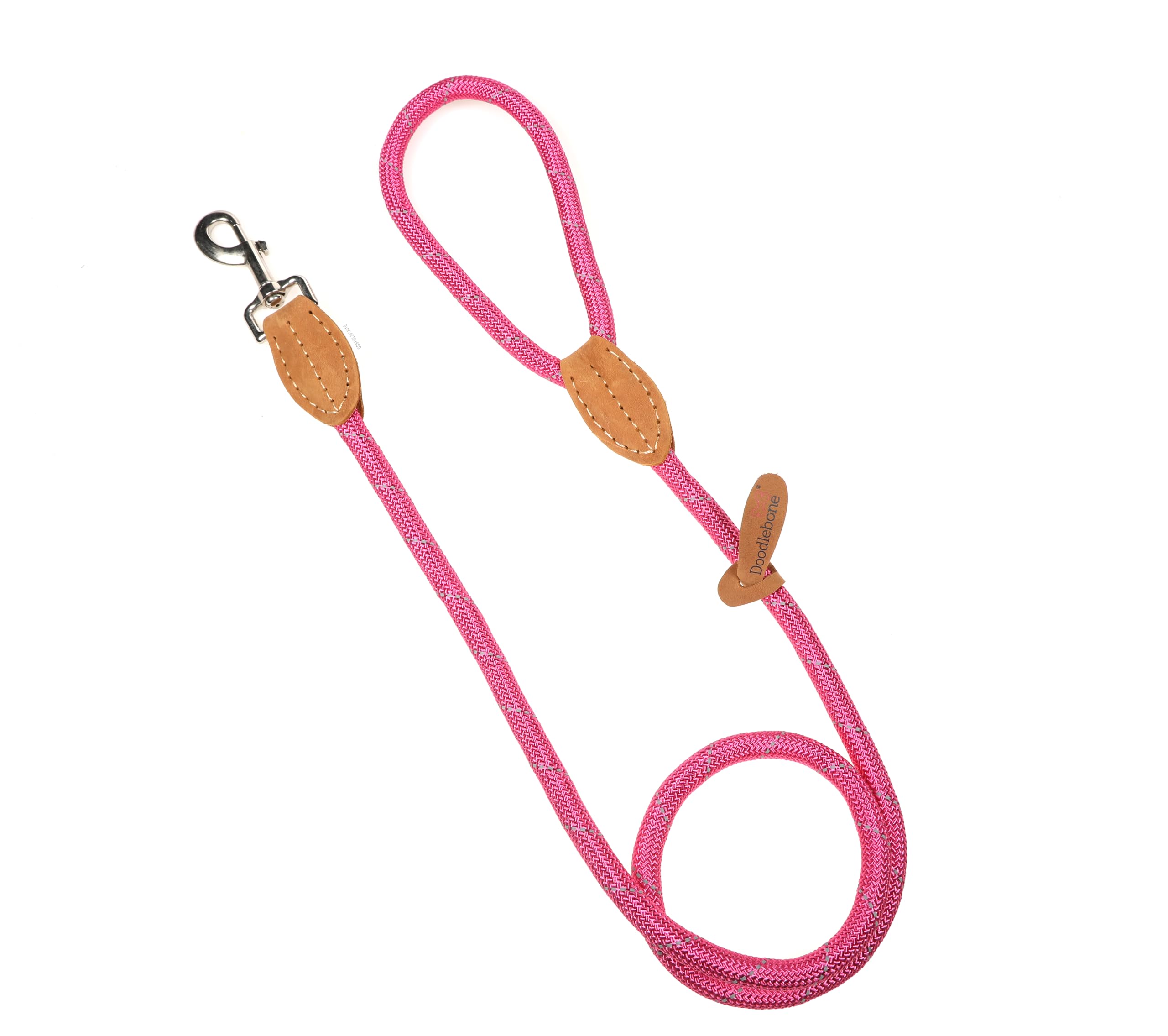 Doodlebone Rope Lead, Fuchsia, 9mm