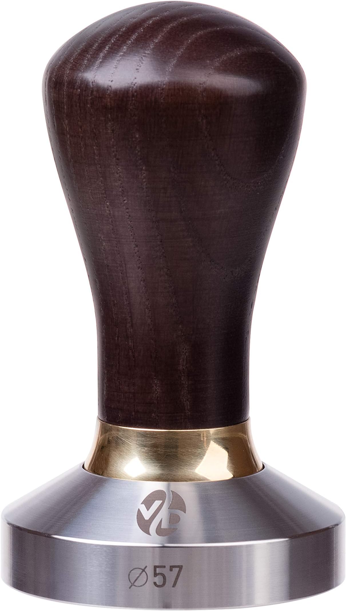 Tamper - Espresso Tamper - 57mm Tamper - Coffee Tamper Premium Series - Coffee Press Tool - Tamper Espresso - Stainless Steel Espresso Tamper - Handle Solid Wood - Pressure Base Tampers (venge, 57mm)